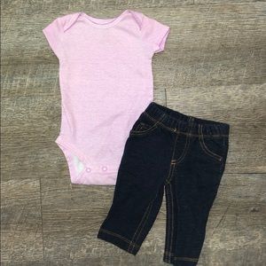 3m Onesie and Denim pants